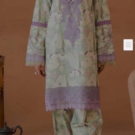 Lawn printed 2pc with handwork