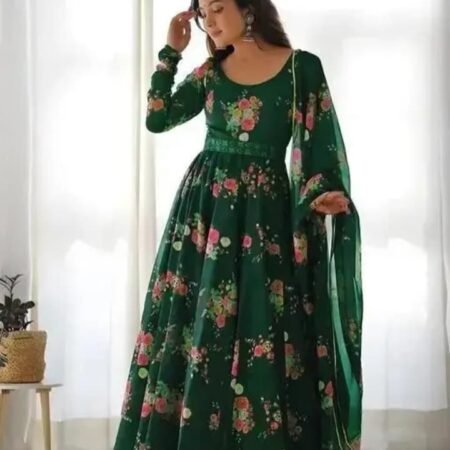 Flora Printed Ethnic Gown