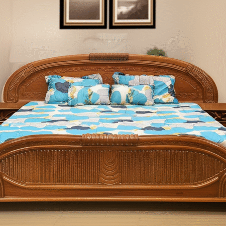 Beautiful Cotton Double Bed Bedsheet Set Of 4