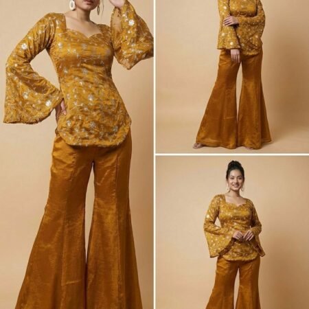 Elegant Embroidered Sequence Work Designer | 2 Piece Set