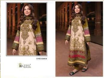 Unstitched | Hazzel Cotton Printed Embroidered Suit